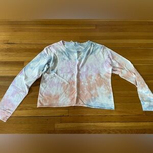 Women’s Cropped cotton Long-Sleeve Tshirt.